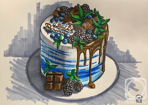 Lukaneva Larissa. Birthday cake