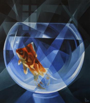 Aquarium number 2. Cubo-futurism. Krotkov Vassily