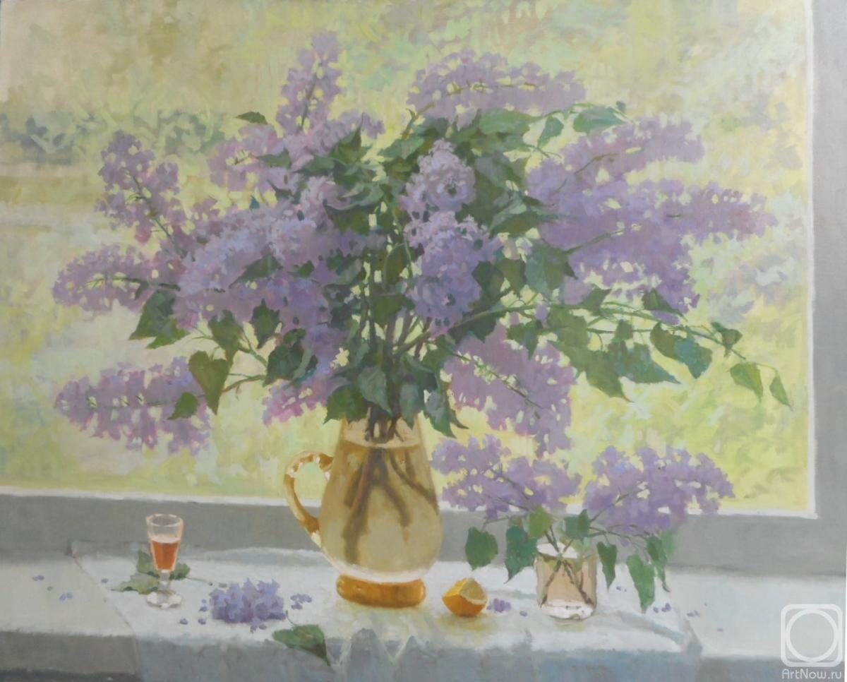 Saprunov Sergey. Lilac on the window