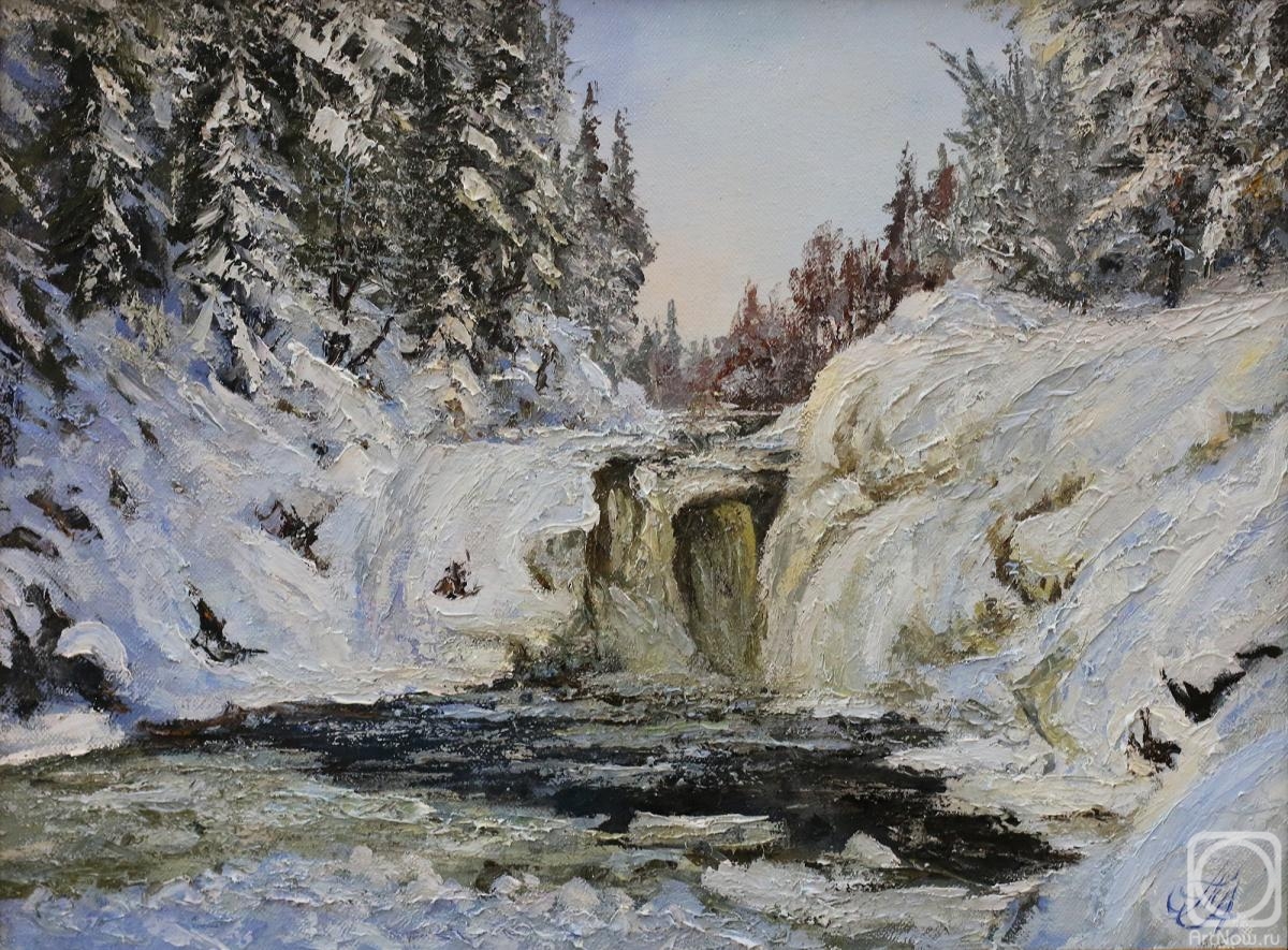 Popov Alexander. Kivach waterfall