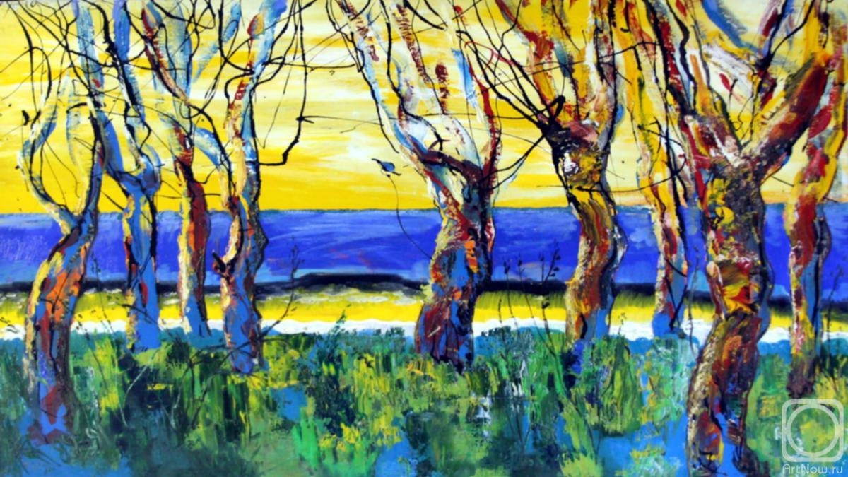 Karaev Alexey. Landscape with trees