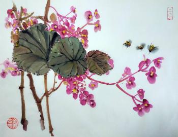 Begonia and bees