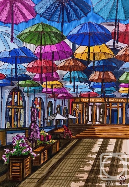 Lukaneva Larissa. Krasnoyarsk. Umbrellas
