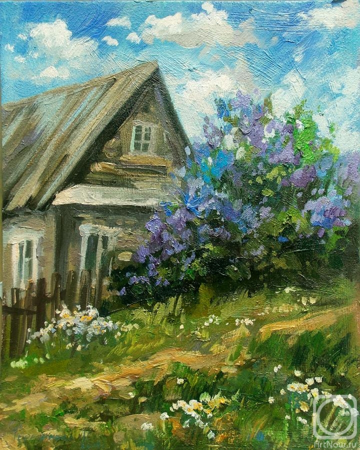 Gerasimova Natalia. House with lilac