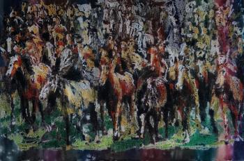 Herd of horses. Borisov Mikhail