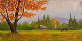 Autumn day in the village (Autumn In The Village). Lyamin Nikolay