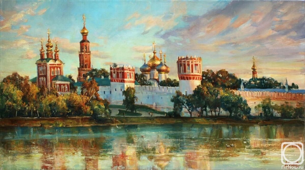 Yekimov Vladimir. View of Novodevichy convent