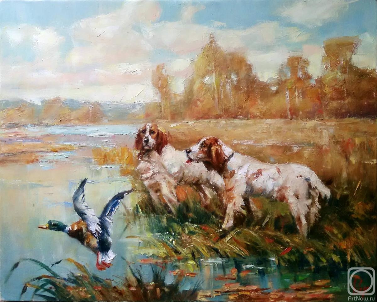 Yekimov Vladimir. Dogs on the hunt