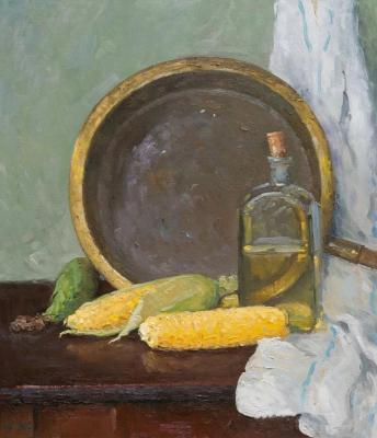 Still life with corn. Alexandrovsky Alexander