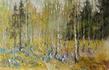 Kremer Mark Veniaminovich. Spring forest, sketch