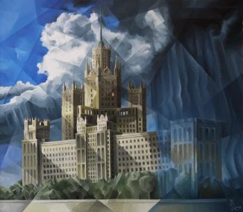 High-rise. Cubo-futurism. Krotkov Vassily