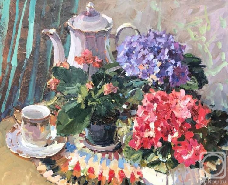 Kuzmina Olga. Still life with violets