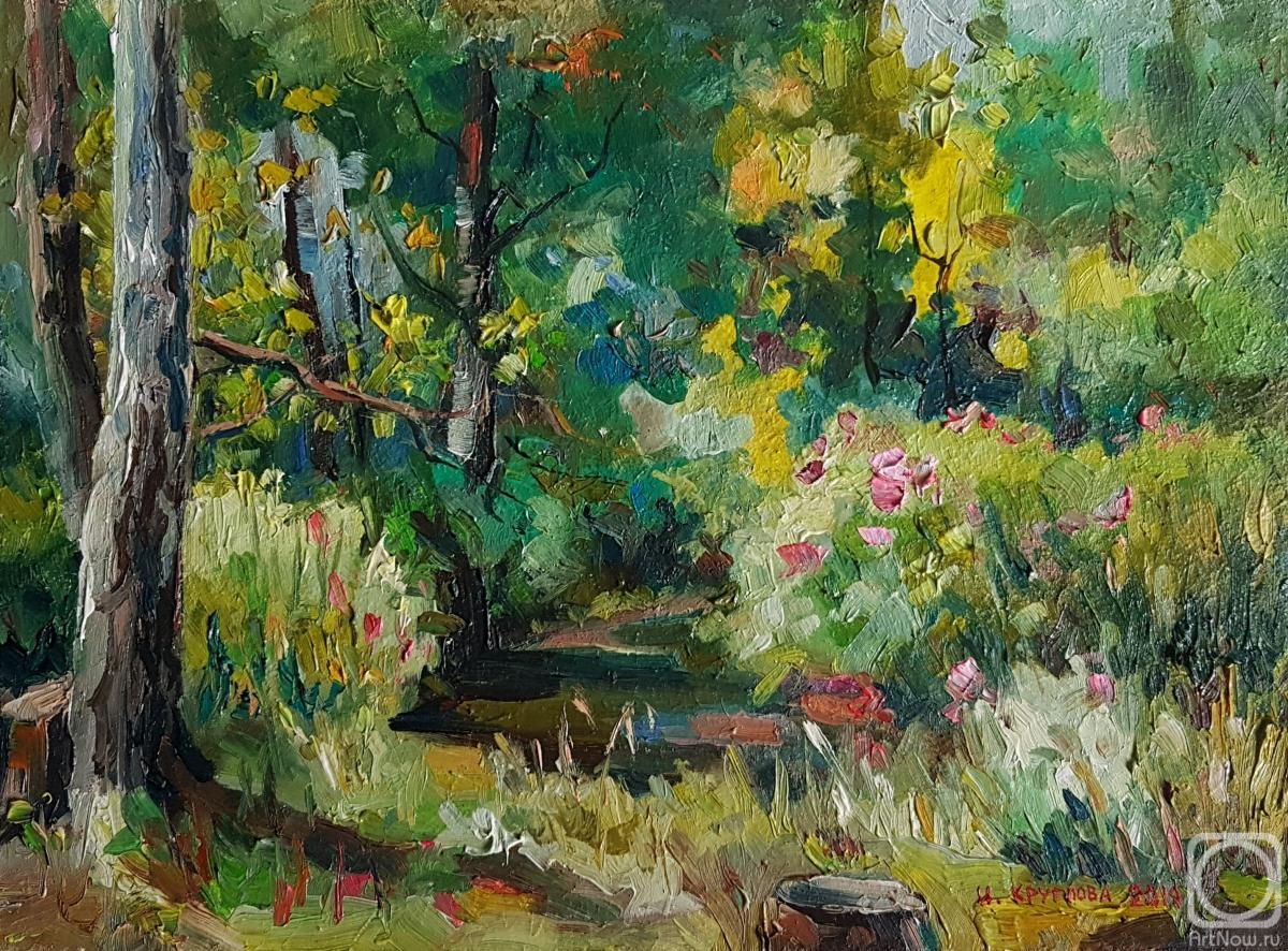 Kruglova Irina. Stream in the Izmailovsky forest