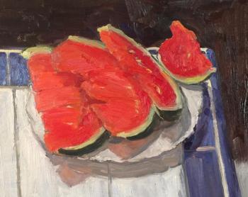 Watermelon (etude) (Ripe Watermelon). Vorobieva Irina
