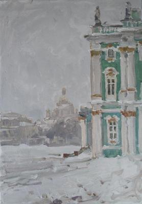 Winter Palace (Peter In Winter Painting). Kuzmina Olga