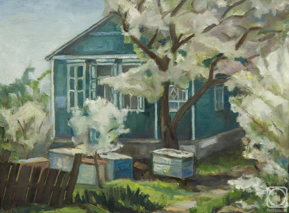 Maksimova Anna. Apiary in the spring (House Baba Linden)