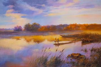 Autumn pastoral. On the lake. Romm Alexandr
