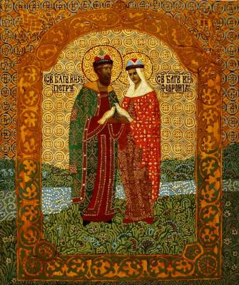 Akindinov Alexey Petrovich. Saints Peter and Fevronia of Murom