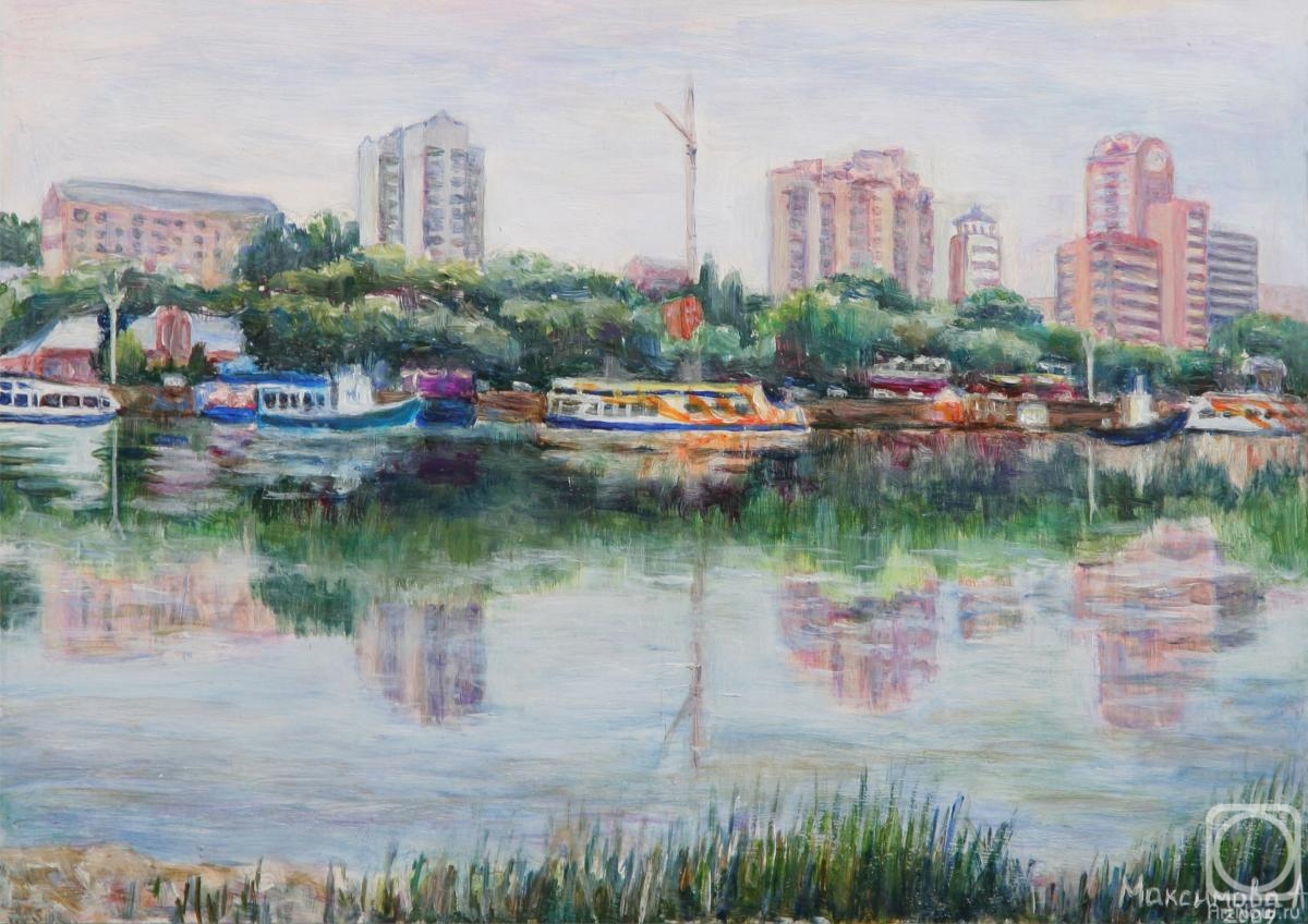 Maksimova Anna. Rostov-on-don. The view from the left Bank