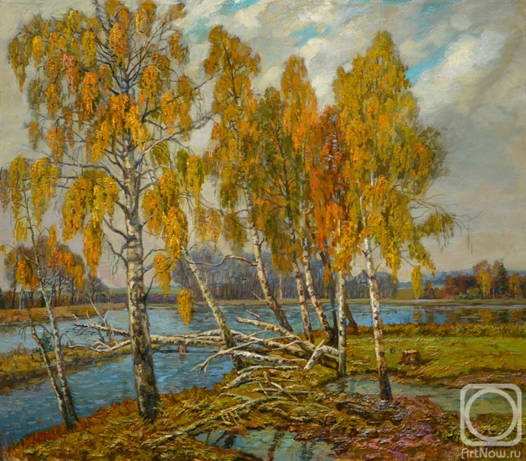 Panov Eduard. Golden birches