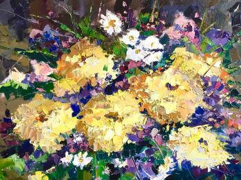 Color magic (Yellow Oil Chrysanthemums). Gavlina Mariya