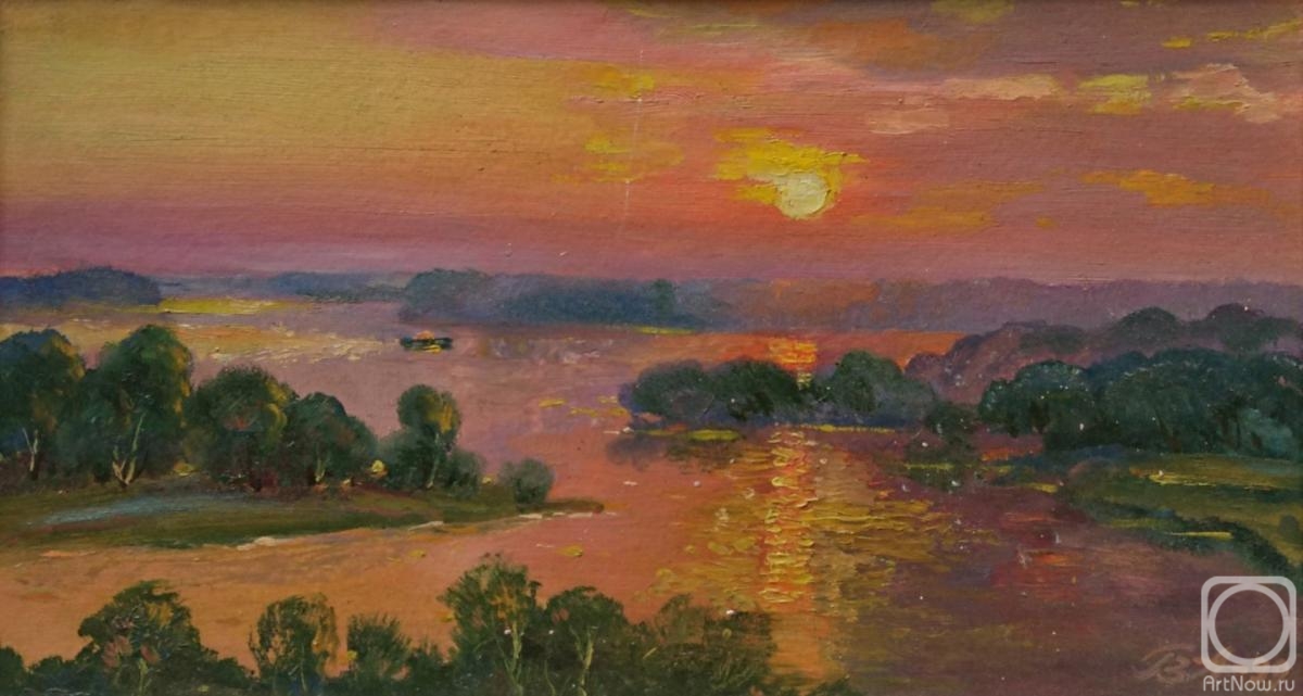 Qorlanov Vladimir. Evening sunset