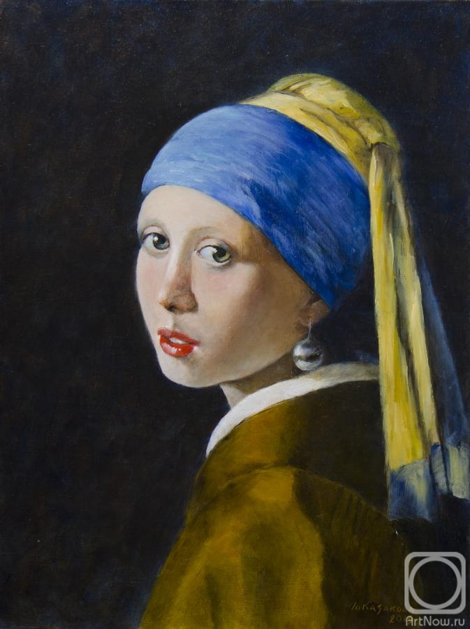 Kazakova Tatyana. Girl with a pearl earring