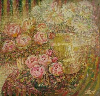 Still life with roses. Qorlanov Vladimir