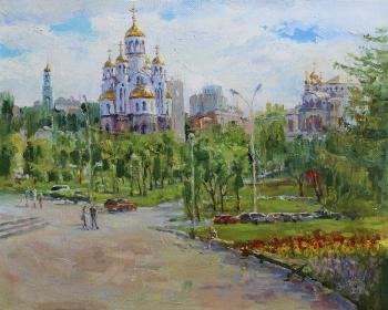Temple on blood. July morning (Views Of Yekaterinburg). Tyutina-Zaykova Ekaterina