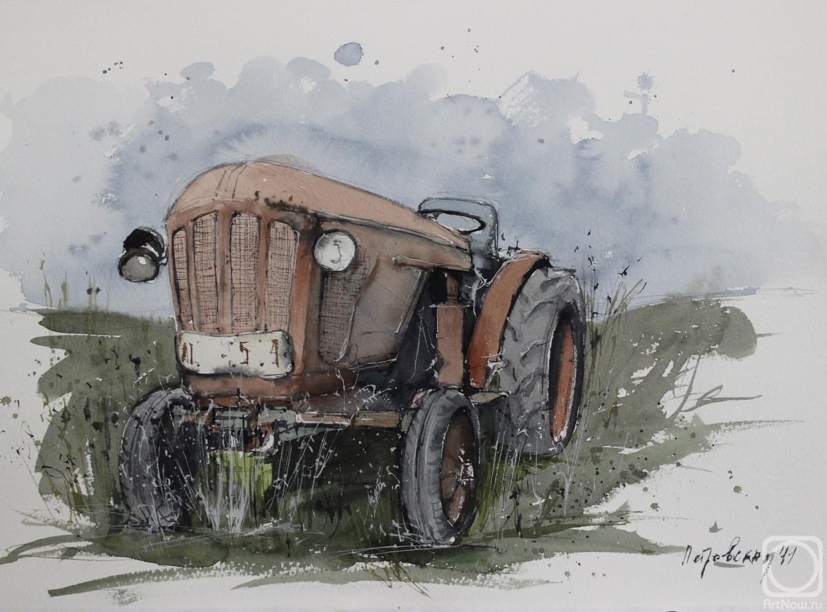 Petrovskaya Irina. Old tractor
