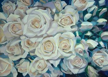 A bouquet of white roses. Vestnikova Ekaterina