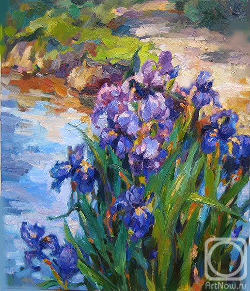 Bocharova Anna. Irises by the water