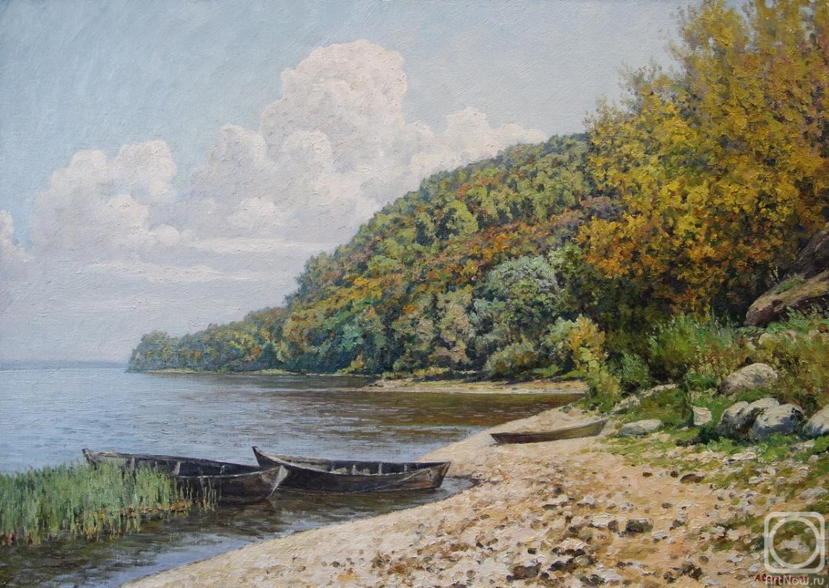Soldatenko Andrey. Autumn day on the Volga bank