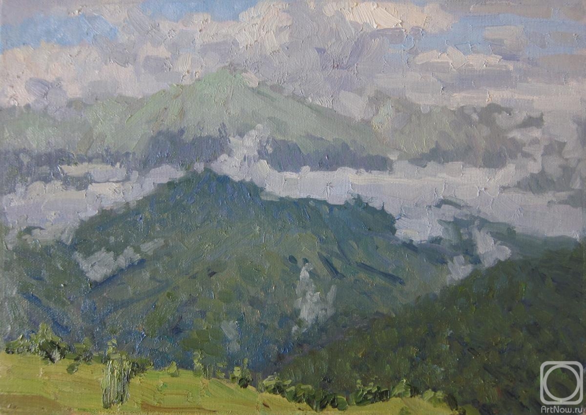 Chertov Sergey. Clouds in the mountains (etude)