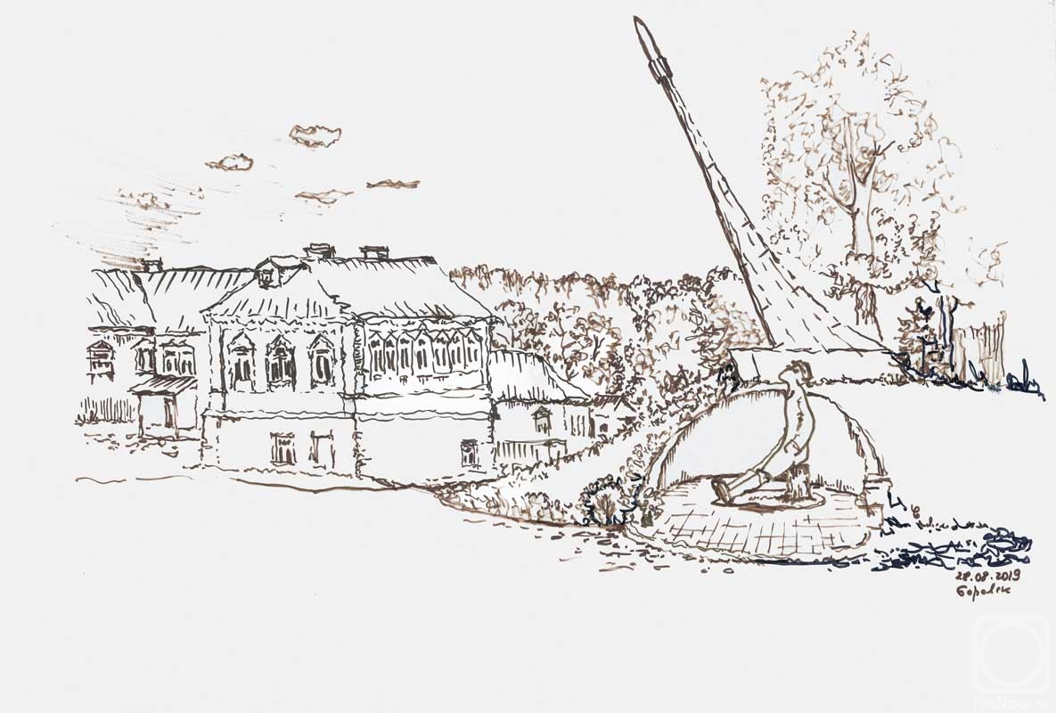 Chernikov Vyacheslav. The monument to Tsiolkovsky in Borovsk