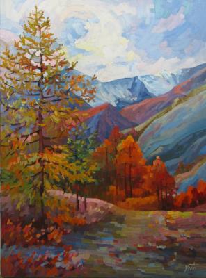 On the trail in autumn (A Path In The Mountains). Chizhova Viktoria