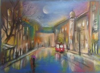 Evening tram. Bystrova Anastasia