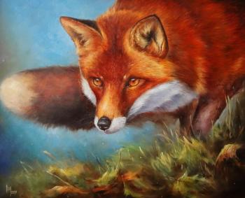 On the hunt (Autumn Foxes). Chuprinov Alexej