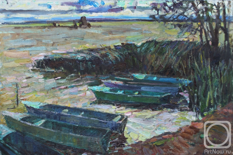 Zhukova Juliya. Boats on Lake Nero
