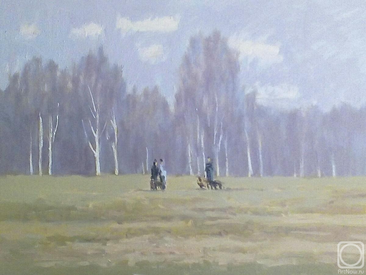 Toporkov Anatoliy. Walking the dogs in the spring