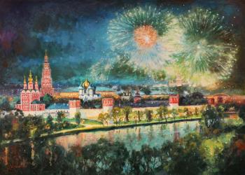 Symphony of the evening city (Fireworks In The City). Razzhivin Igor