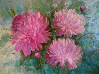 Three fragrant peony