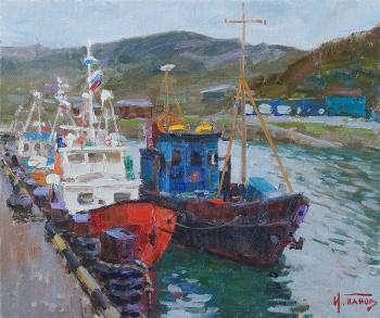 In the northern harbor. Teriberka