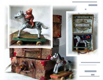 Miniature composition "Bear horse". Shurshakov Igor
