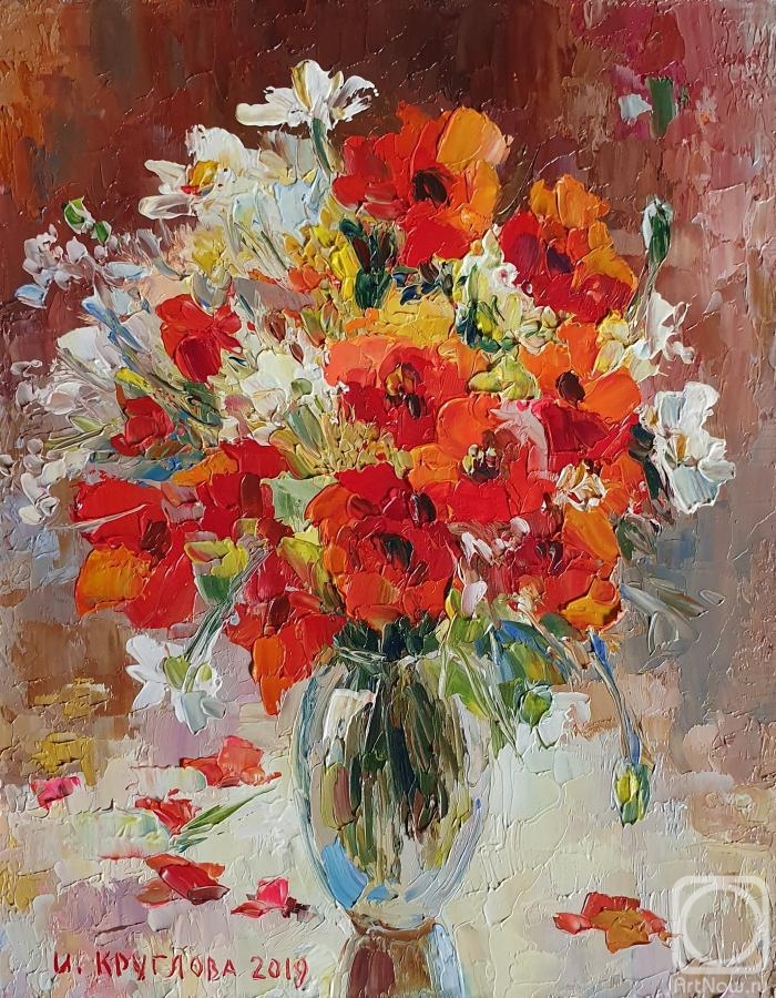 Kruglova Irina. Poppies and daisies