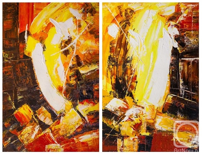 Vevers Christina. In the heart of the volcano. Diptych N2
