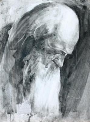 Portrait of an old man. Satkov Michael