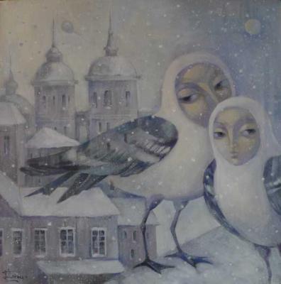 Two birds in the city (The Roof In The Snow). Panina Kira