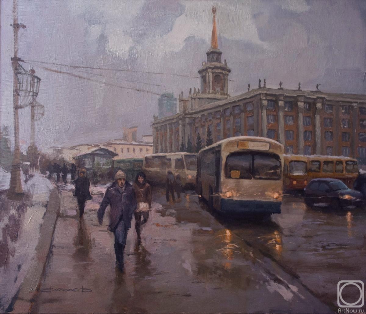 Vachaev Mihail. Stop at the square