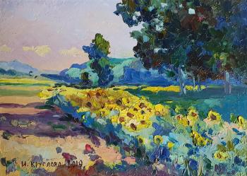 Field of sunflowers. Kruglova Irina